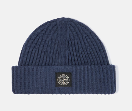 Stone Island Compass Beanie Mid Blue